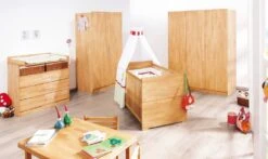 Pinolino Armoire Bébé 2 Portes Natura Bois Massif Huilé -Soins Pour Bébé 102174b chambre nature pinolino bambinou.com 3