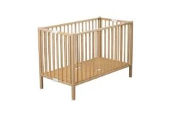 Lit Roméo Extra Pliant Vernis Naturel 120 X 60 Cm