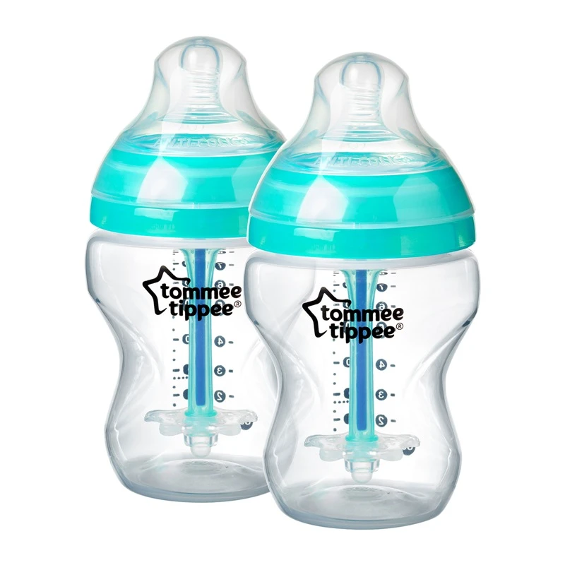 Tommee Tippee Lot De 2 Biberons 260 Ml Anti-colique 0m+ 1 Tommee Tippee Lot De 2 Biberons 260 Ml Anti-colique 0m+