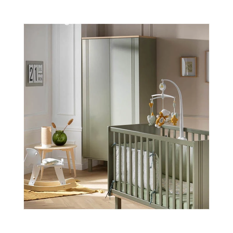 Armoire 2 Portes Eleonore Kaki 3 Armoire 2 Portes Eleonore Kaki – Image 3