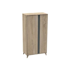 Armoire 2 Portes Nova Gris Volcan