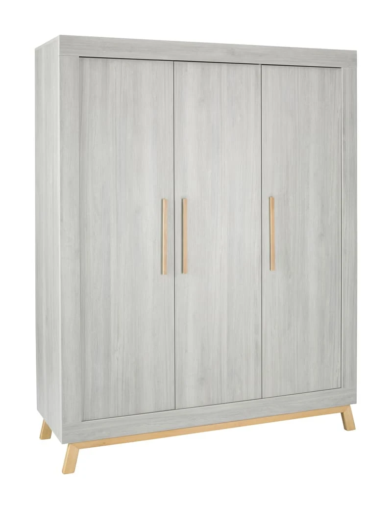 Chambre Miami Gris : Lit, Commode, Armoire 3 Portes 9 Chambre Miami Gris : Lit, Commode, Armoire 3 Portes – Image 9