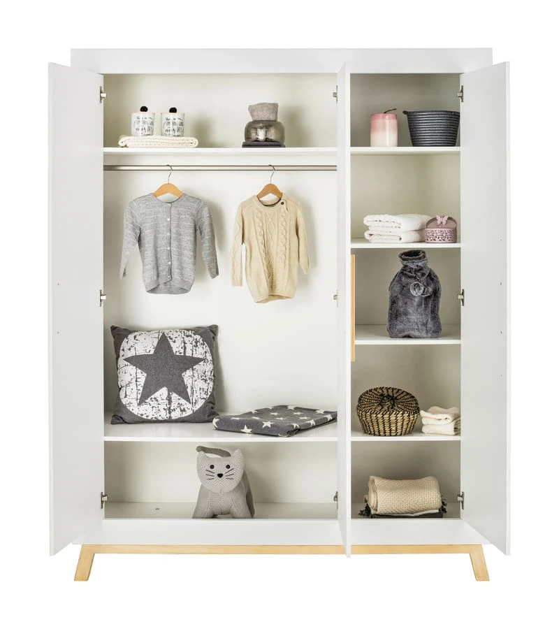 Armoire 3 Portes Miami Blanc 2 Armoire 3 Portes Miami Blanc – Image 2