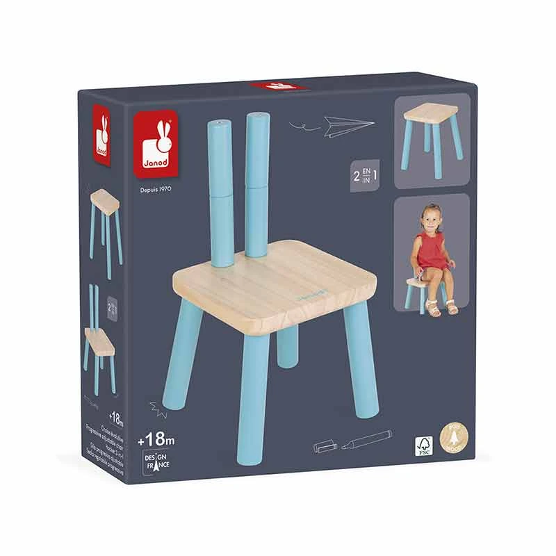 Janod Chaise Enfant évolutive En Bois 6 Janod Chaise Enfant évolutive En Bois – Image 6