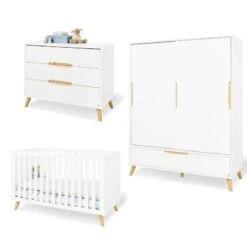 Pinolino Chambre Bébé Move : Lit, Commode, Armoire