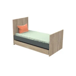 Chambre Nova Gris Volcan : Lit, Commode, Armoire -Soins Pour Bébé chambre nova gris volcan lit commode armoire sauthon bambinou lit junior tiroir