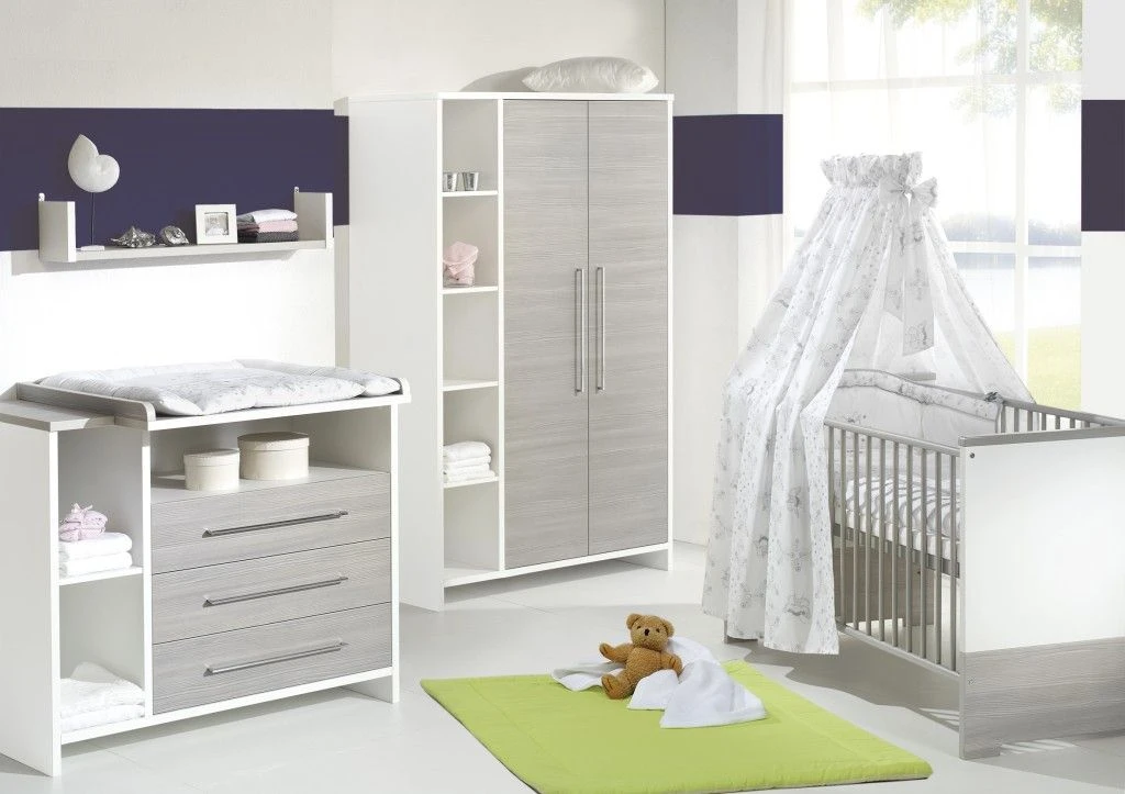 Chambre Eco Silver : Lit, Commode, Armoire 2 Portes 2 Chambre Eco Silver : Lit, Commode, Armoire 2 Portes – Image 2