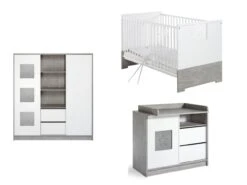 Chambre Eco Star : Lit, Commode, Armoire
