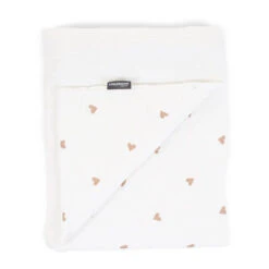 Childhome Couverture 80 X 100 Cm Jersey Et Mousseline Hearts