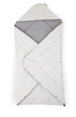 Childhome Couverture Enveloppante 75 X 75 Cm Jersey Gold Dots
