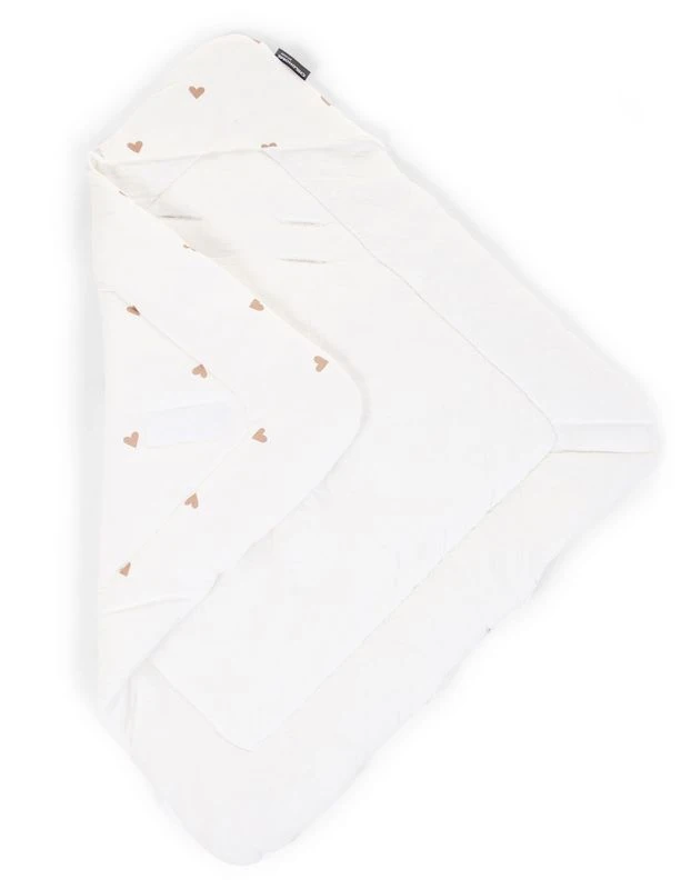 Childhome Couverture Enveloppante 75 X 75 Cm Jersey Et Mousseline Hearts 2 Childhome Couverture Enveloppante 75 X 75 Cm Jersey Et Mousseline Hearts – Image 2