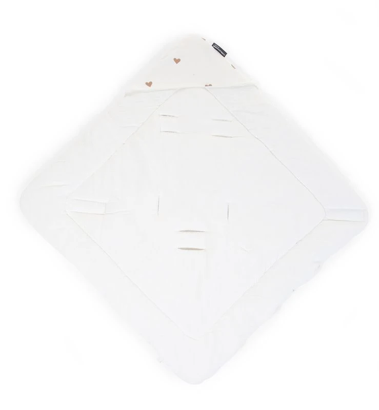 Childhome Couverture Enveloppante 75 X 75 Cm Jersey Et Mousseline Hearts 3 Childhome Couverture Enveloppante 75 X 75 Cm Jersey Et Mousseline Hearts – Image 3