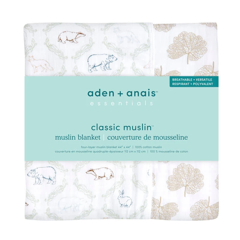 Aden + Anais Couverture En Mousseline De Coton Harmony 3 Aden + Anais Couverture En Mousseline De Coton Harmony – Image 3