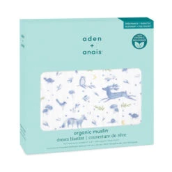 Devant -Soins Pour Bébé couverture reve mousseline coton bio outdoors aden anais bambinou packaging