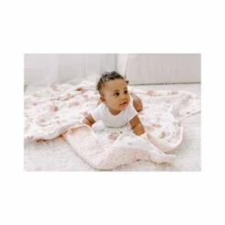 Devant -Soins Pour Bébé couverture reve mousseline coton dahlias aden anais bambinou sol