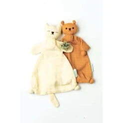 Doudou Mila Mousseline Creme -Soins Pour Bébé doudou mila mousseline creme hoppa bambinou ambiance