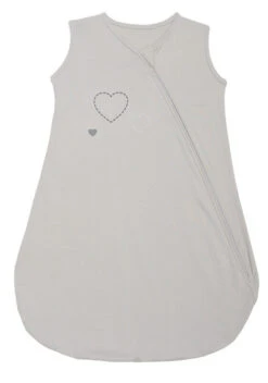 Gigoteuse été Jersey 100% Coton Bio Cœurs Gris