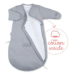 Gigoteuse Hiver Magic Bag Pady Jersey Étoiles Gris -Soins Pour Bébé gigoteuse magic bag pady jersey etoiles gris 0 3 mois bemini bambinou coton 1