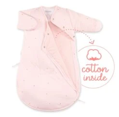 Gigoteuse Hiver Magic Bag Pady Jersey Rose/Pois Doré -Soins Pour Bébé gigoteuse magic bag pady jersey rose pois dore 0 3 mois bemini bambinou coton 1