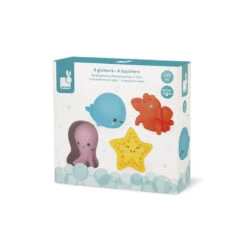 Janod Jouet De Bain 4 Gicleurs Animaux De La Mer 13 Janod Jouet De Bain 4 Gicleurs Animaux De La Mer -Soins Pour Bébé jouet bain 4 gicleurs animaux mer janod bambinou boite
