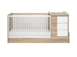 Lit Combiné évolutif Sacha Chêne 70 X 140 Cm