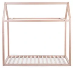Childhome Lit Enfant Cabane 70 X 140 Cm Naturel -Soins Pour Bébé lit enfant cabane 70 140 naturel childhome bambinou frontal