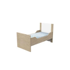 Lit évolutif Antonin 70 X 140 Cm Chêne / Blanc -Soins Pour Bébé lit evolutif antonin 70 140 cm chene blanc sauthon bambinou lit junior