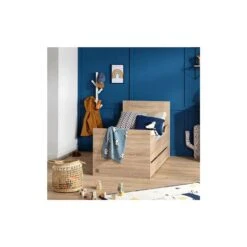 Lit évolutif Antonin 70 X 140 Cm Chêne 13 Lit évolutif Antonin 70 X 140 Cm Chêne -Soins Pour Bébé lit evolutif antonin 70 140 cm chene sauthon bambinou ambiance junior