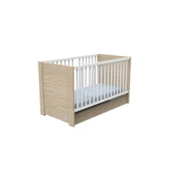 Devant -Soins Pour Bébé lit evolutif antonin 70 140 cm chene sauthon bambinou tiroir