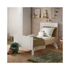 Lit évolutif Eleonore Blanc 70 X 140 Cm -Soins Pour Bébé lit evolutif eleonore blanc 70 140 cm sauthon bambinou ambiance junior