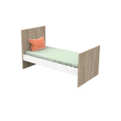 Lit évolutif Nova 70 X 140 Cm Blanc Lin 9 Lit évolutif Nova 70 X 140 Cm Blanc Lin -Soins Pour Bébé lit evolutif nova 70 140 cm blanc lin sauthon bambinou junior
