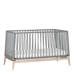 Leander Lit Luna 70 X 140 Chêne / Gris