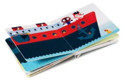 Lilliputiens Livre Sonore Et Tactile Vrooom 7 Lilliputiens Livre Sonore Et Tactile Vrooom -Soins Pour Bébé livre sonore tactile vrooom lilliputiens bambinou bateau