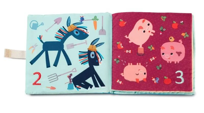 Lilliputiens Livre En Tissu à Compter 1,2,3,… 2 Lilliputiens Livre En Tissu à Compter 1,2,3,… – Image 2