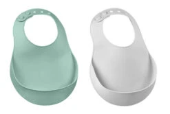 Beaba Lot De 2 Bavoirs Silicone