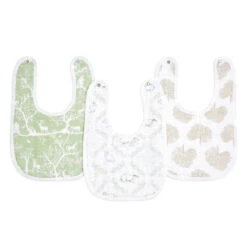 Aden + Anais Lot De 3 Bavoirs En Mousseline De Coton Harmony