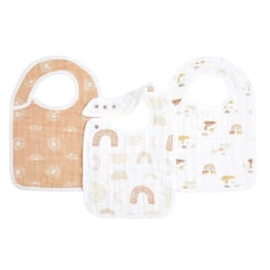 Aden + Anais Lot De 3 Bavoirs En Mousseline De Coton Keep Rising