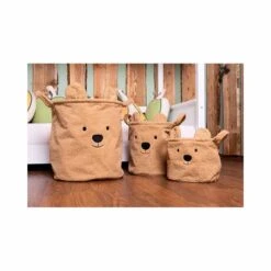 Childhome Lot De 3 Paniers De Rangement Teddy Beige 8 Childhome Lot De 3 Paniers De Rangement Teddy Beige -Soins Pour Bébé lot 3 paniers rangement teddy beige childhome bambinou ambiance
