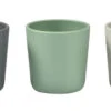 Beaba Lot De 3 Verres Silicone Gris, Vert Sauge, Velvet
