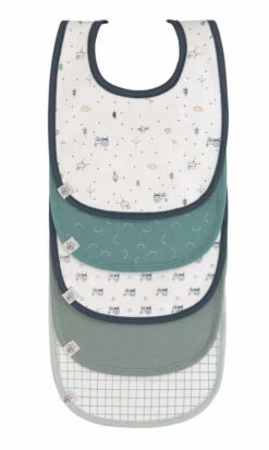 Lassig Lot De 5 Bavoirs éponge Garden Explorer Tracteur