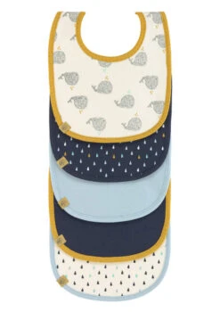 Lassig Lot De 5 Bavoirs éponge Petite Baleine D'Eau
