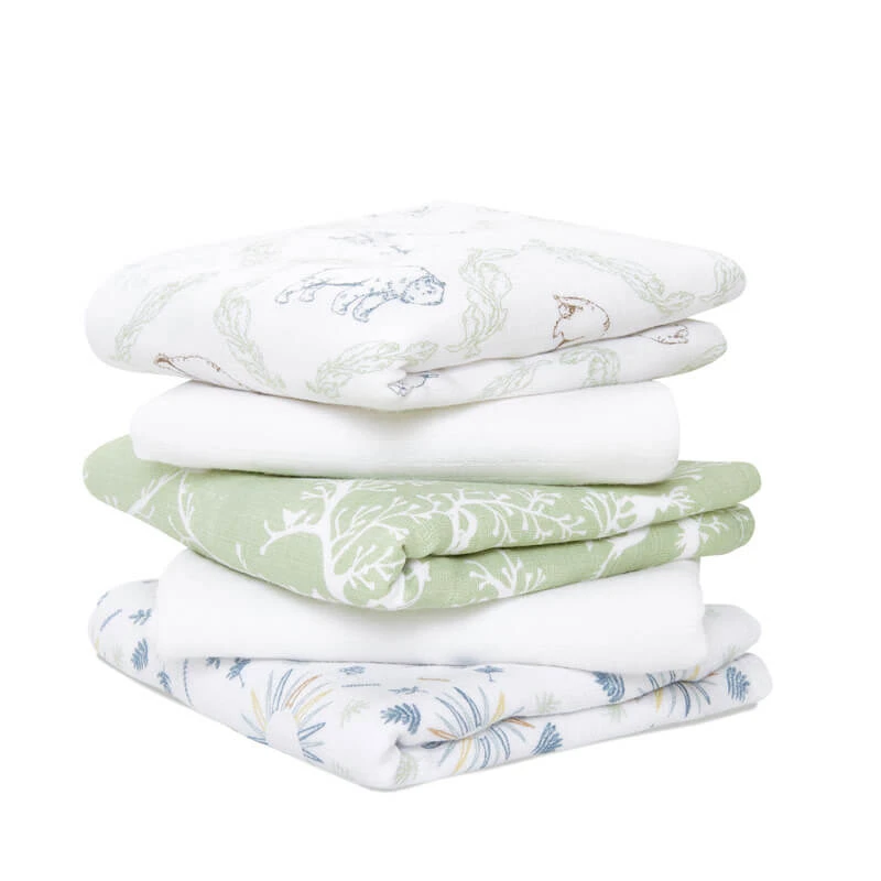 Aden + Anais Lot De 5 Musy-langes En Mousseline De Coton Harmony 1 Aden + Anais Lot De 5 Musy-langes En Mousseline De Coton Harmony