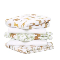 Aden + Anais Lot De 5 Musy-langes En Mousseline De Coton Tanzania
