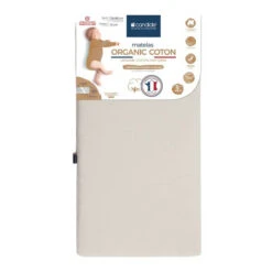 Candide Matelas Organic Coton Déhoussable 12 Candide Matelas Organic Coton Déhoussable -Soins Pour Bébé matelas organic coton dehoussable candide bambinou packaging
