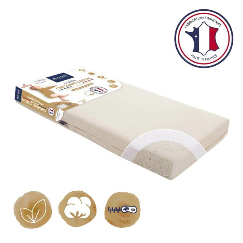 Candide Matelas Organic Coton Déhoussable 6 Candide Matelas Organic Coton Déhoussable – Image 6