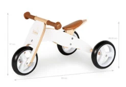 Pinolino Mini-draisienne 3 Roues Charlie Blanc/Naturel -Soins Pour Bébé mini draisienne 3 roues charlie blanc naturel pinolino bambinou dimensions