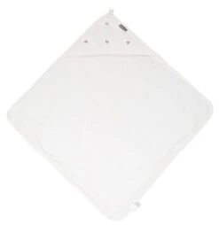 Childhome Parure De Bain Avec Gant 80 X 80 Cm Jersey -Soins Pour Bébé parure bain gant 80 80 jersey hearts childhome bambinou ouvert 1