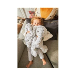 Kaloo Peluche Éléphant Noa Gris Prestige Rouge XL -Soins Pour Bébé peluche elephant noa gris prestige rouge xl kaloo bambinou ambiance
