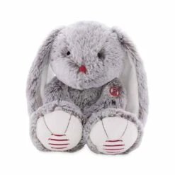 Peluche Lapin Gris Prestige Rouge Kaloo Large