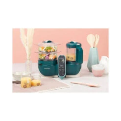 BabyMoov Robot Culinaire Multifonction Nutribaby + Opal Green -Soins Pour Bébé robot culinaire multifonction nutribaby plus opal green babymoov bambinou ambiance